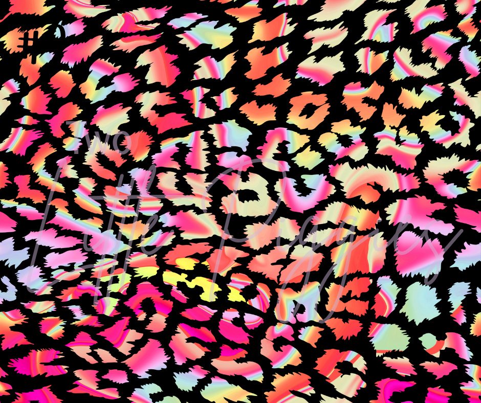 Printed Vinyl - Watercolor Leopard