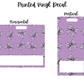 Printed Vinyl - Purple Checkered Bows