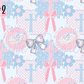 Printed Vinyl - Crosses and Bows