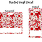 Printed Vinyl - Red and Pink Bows