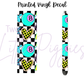 Printed Vinyl - Neon Checker 8Ball