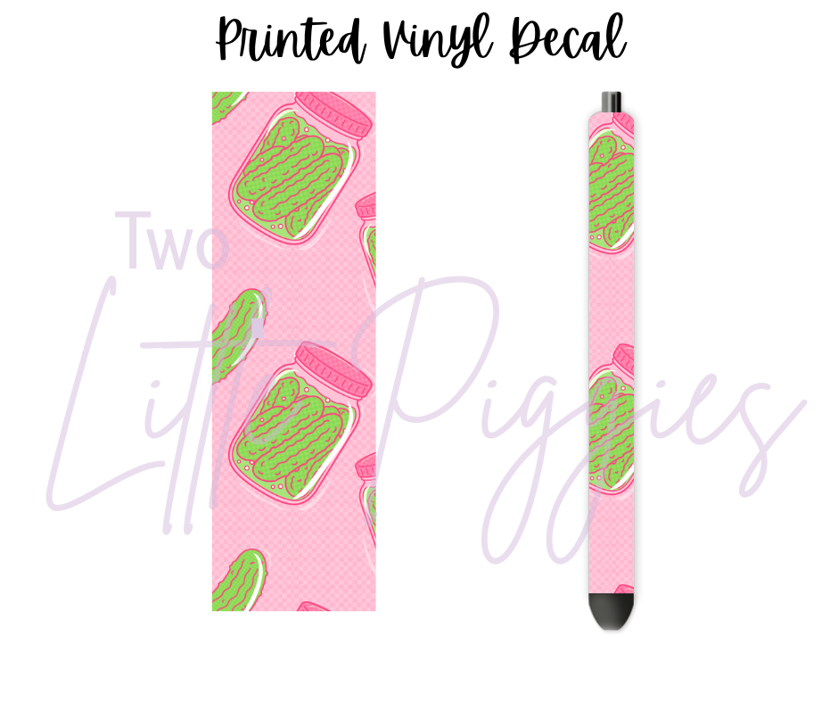 Printed Vinyl -Pickle Me Pink