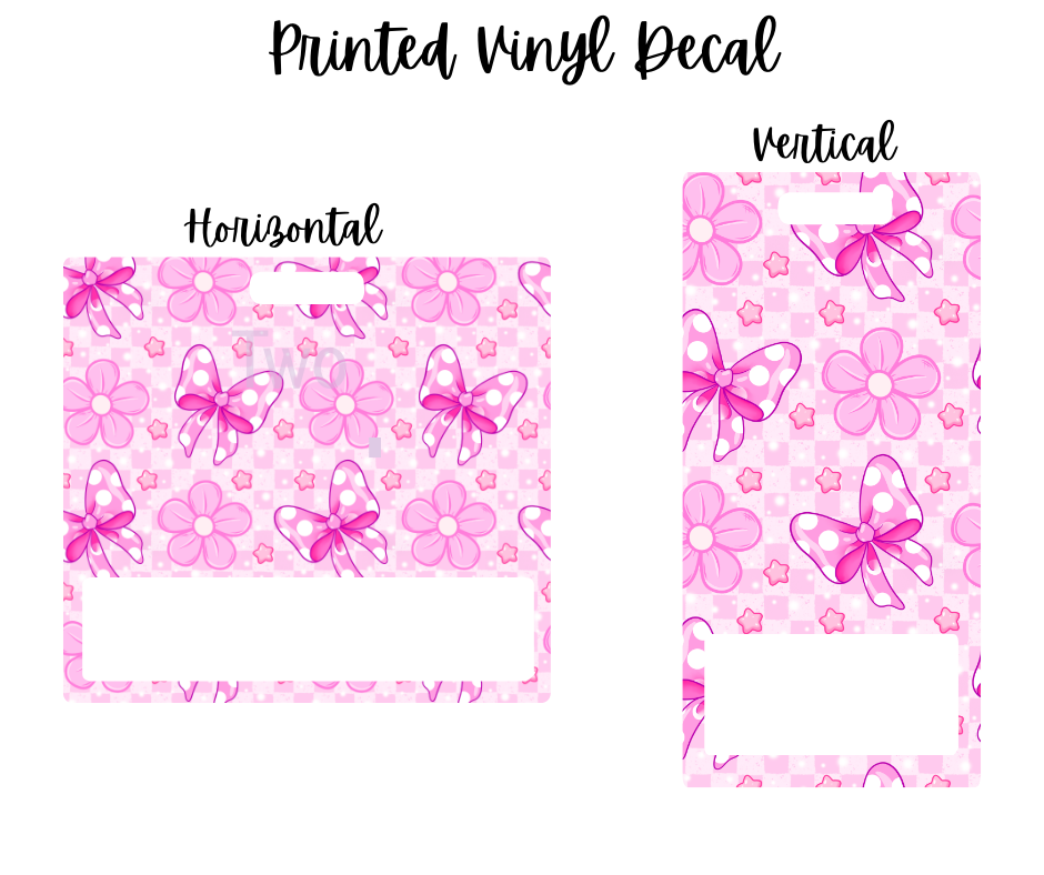 Printed Vinyl - Checkered Girly