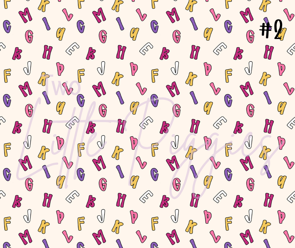 Printed Vinyl - Boho School Pink