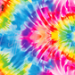 Printed Vinyl - Rainbow Tie Dye