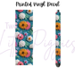 Printed Vinyl - Embroidered Rainbows and Flowers