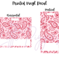 Printed Vinyl - Valentine - Paisley