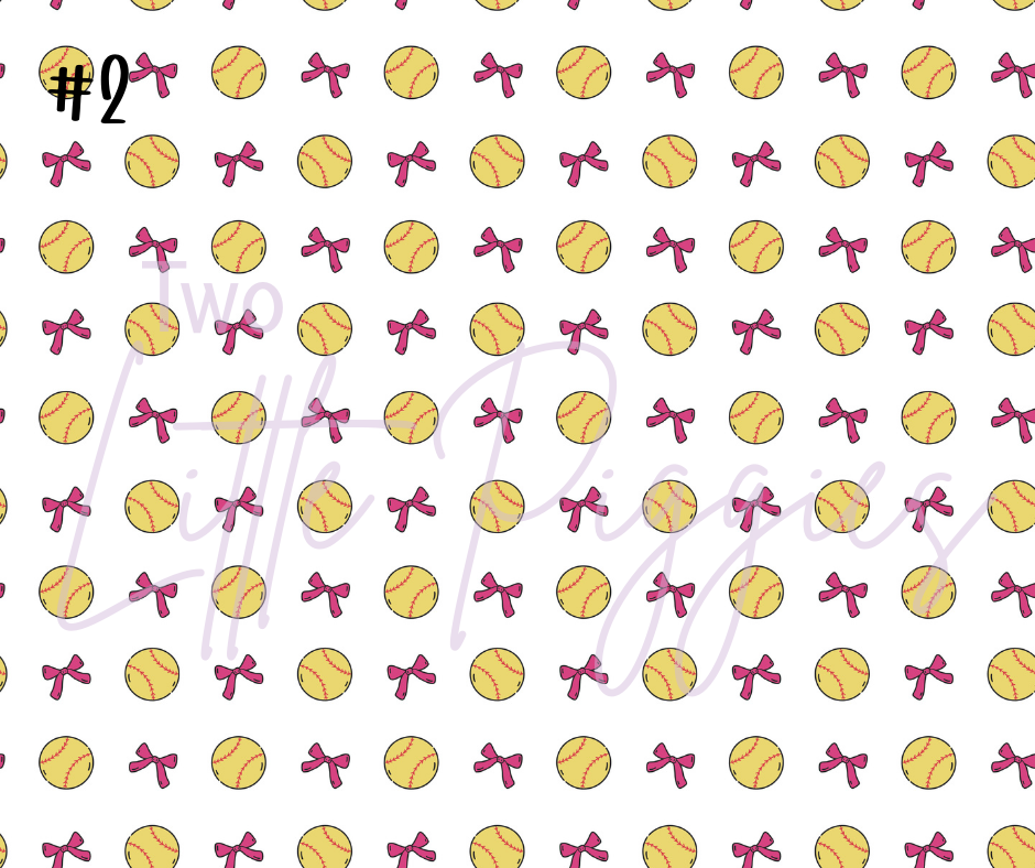 Printed Vinyl - Coquette Softball