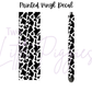Printed Vinyl - Black Cow Print
