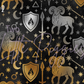 Printed Vinyl - Aries - Black and Gold