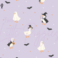 Printed Vinyl - Halloween Spooky Goose - Purple and Orange