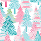 Printed Vinyl - Preppy Christmas Trees
