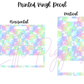 Printed Vinyl - Pastel Rainbow F*** on White Checker
