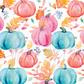 Printed Vinyl - Watercolor Pumpkin