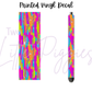 Printed Vinyl - Brushstroke Neon