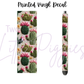 Printed Vinyl - Embroidered Cactus