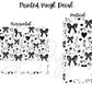 Printed Vinyl - Valentine - Black Bows
