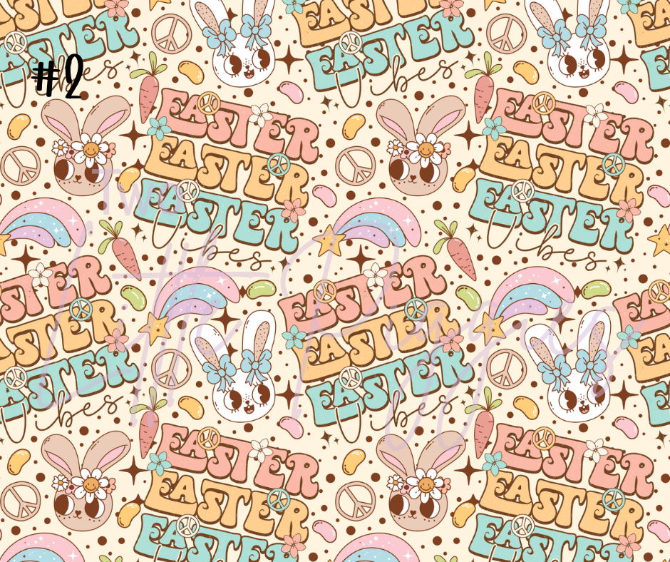 Printed Vinyl - Groovy Easter