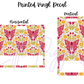 Printed Vinyl - Moths and Tulips