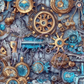 Printed Vinyl - Colorful Steampunk