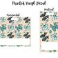 Printed Vinyl - Western Teal Bows