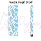 Printed Vinyl - Blue Cow Print