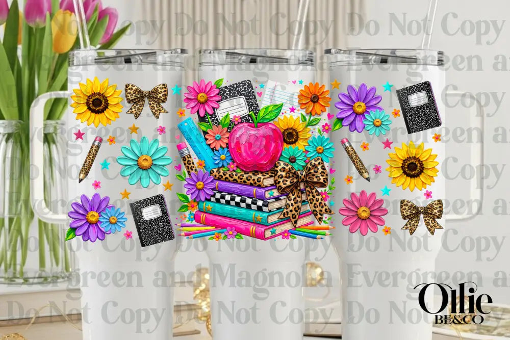 Painted teacher collage