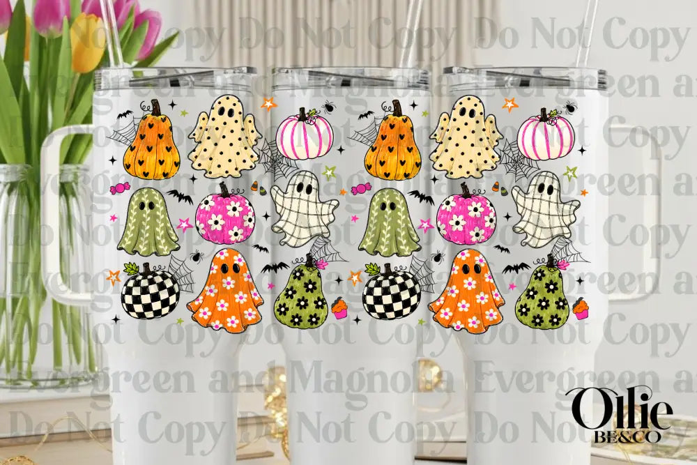 Bright Floral Ghosts