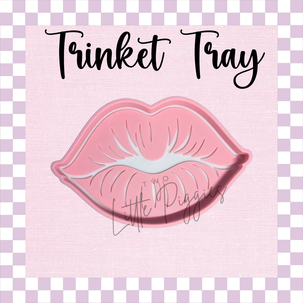 3D Printed - Trinket Tray - Lips