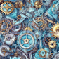 Printed Vinyl - Colorful Steampunk