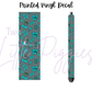 Printed Vinyl - Western Teal Crackle