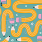 Printed Vinyl - Back to School - Retro School