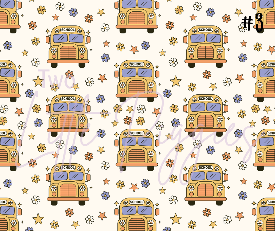 Printed Vinyl - Groovy Back to School