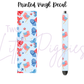 Printed Vinyl - 4th of July -RWB Balloon Dog