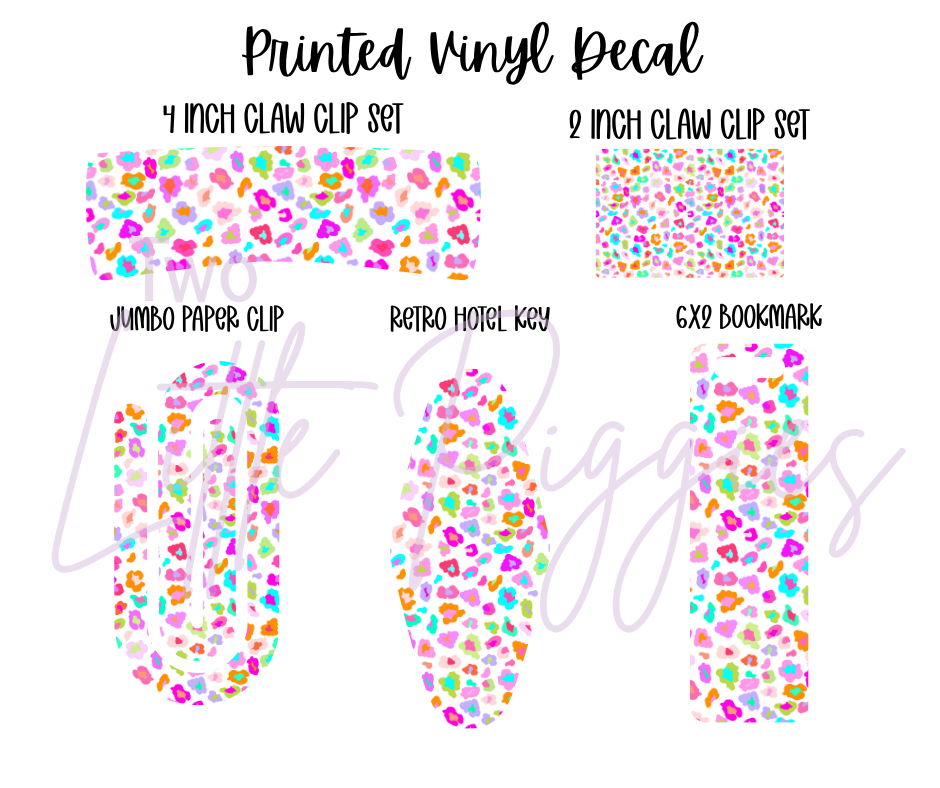 Printed Vinyl - Cutesey Leopard