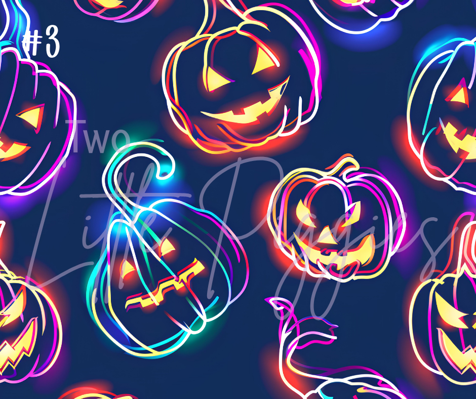 Printed Vinyl - Halloween Neon Collection