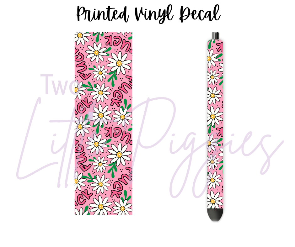 Printed Vinyl - F*ck Floral