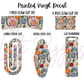 Printed Vinyl - Embroidered Flowers