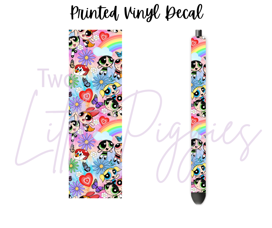 Printed Vinyl - 90's - Powerpuff Girls