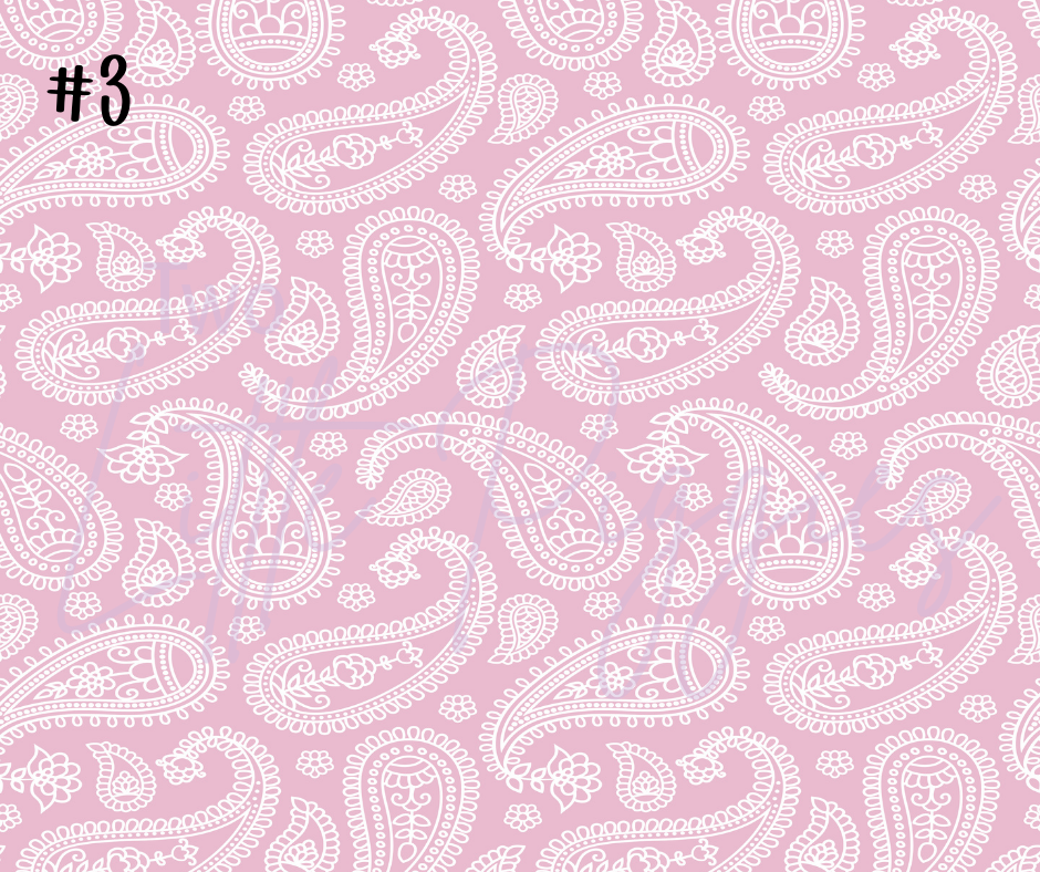 Printed Vinyl - Pastel Paisley