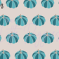 Printed Vinyl - Teal Pumpkin