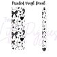 Printed Vinyl - Valentine - Black Bows