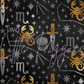 Printed Vinyl - Scorpio - Black and Gold
