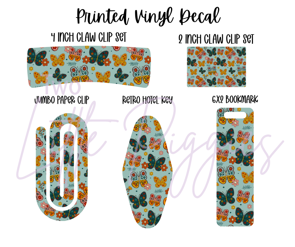 Printed Vinyl - Boho Butterflies