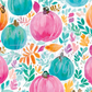 Printed Vinyl - Watercolor Pumpkin