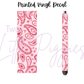 Printed Vinyl - Valentine - Paisley