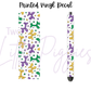 Printed Vinyl - Mardi Gras Balloon Dogs