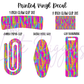 Printed Vinyl - Brushstroke Neon