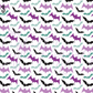 Printed Vinyl - Halloween Teal & Purple Collection