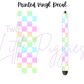 Printed Vinyl - Pastel Rainbow Checker